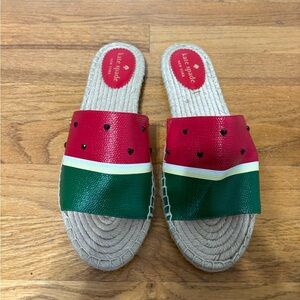 kate spade Red, Green & White Watermelon Sandals